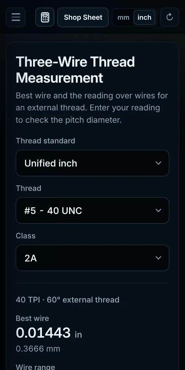 Three-wire measurement on a phone